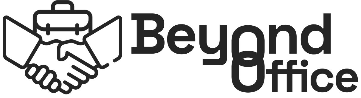 beyond office text logo